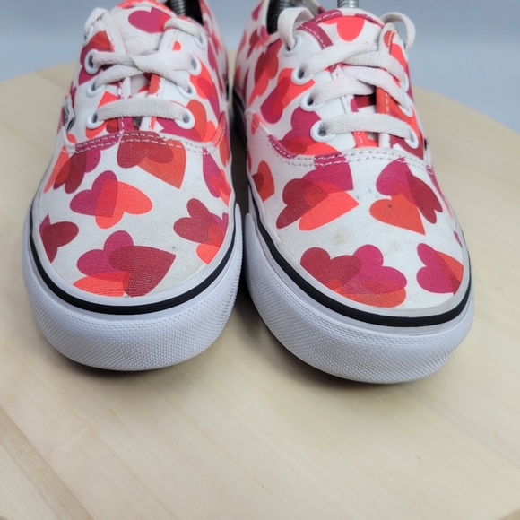 Vans Authentic Low Cut Valentine Heart Lace Up Sneakers Unisex Womens 6 Mens 4.5 - Picture 9 of 12